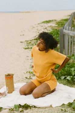Best Sale SABO Mellow Tee-Mustard