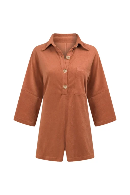 Shop SABO Milena Playsuit-Biscotti