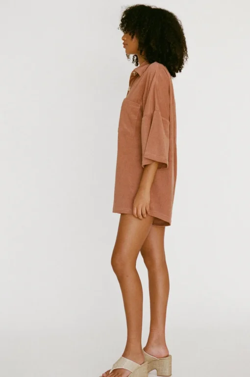 Shop SABO Milena Playsuit-Biscotti