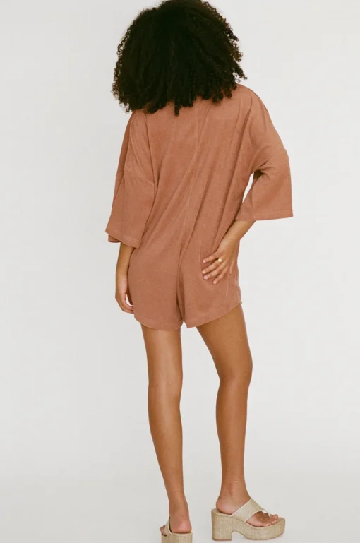 Shop SABO Milena Playsuit-Biscotti