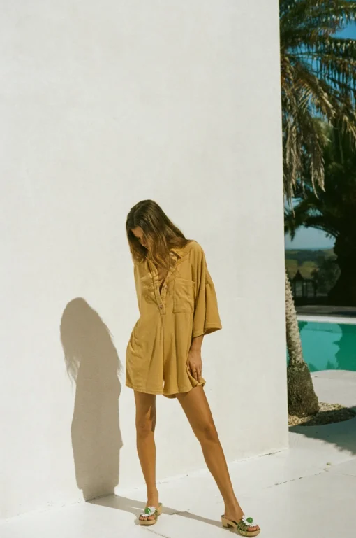 Outlet SABO Milena Playsuit-Toffee