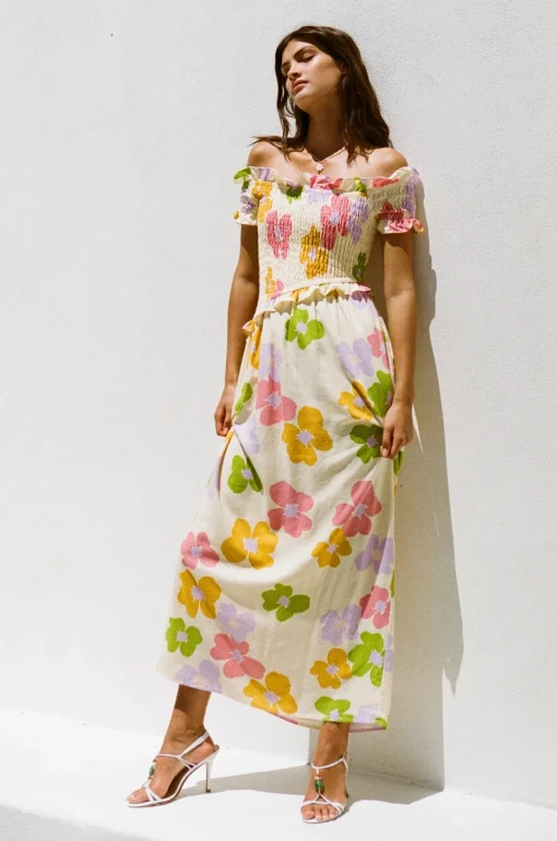 Cheap SABO Mireya Midi Dress