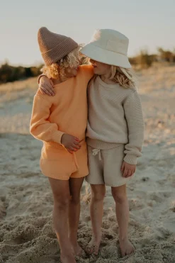 Outlet SABO Mocha Mini Knit Shorts