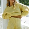 Online SABO Noelle Knit Shorts-Lemon