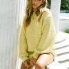 Shop SABO Noelle Knit Sweater-Lemon