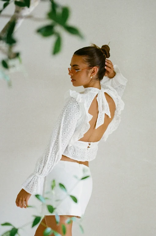 Best Sale SABO Nubia Top-Embroidered