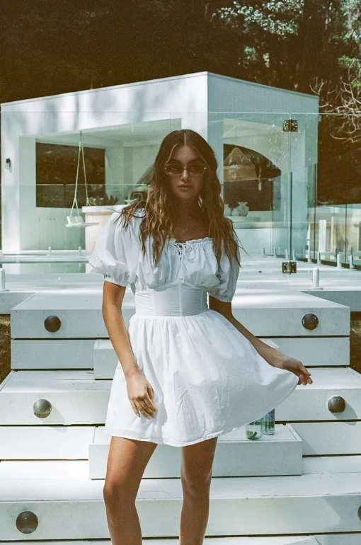 Outlet SABO Nyrobi Dress-White