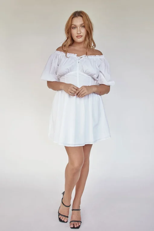 Outlet SABO Nyrobi Dress-White