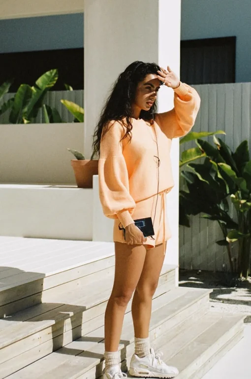 Outlet SABO Peach Knit Shorts
