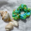 Outlet SABO Retro Floral Scrunchie-Green