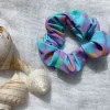 New SABO Retro Floral Scrunchie-Purple