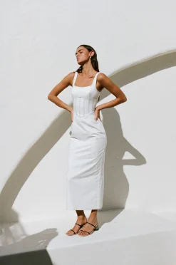 Online SABO Ricardo Midi Dress-White