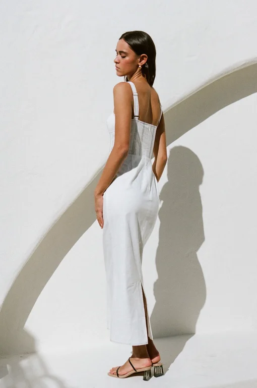 Online SABO Ricardo Midi Dress-White