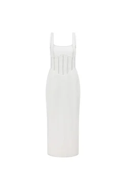 Online SABO Ricardo Midi Dress-White