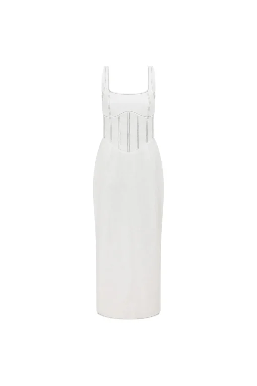Online SABO Ricardo Midi Dress-White