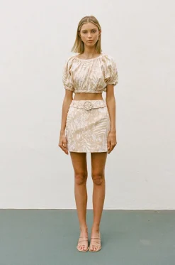 Outlet SABO Sakura Linen Skirt