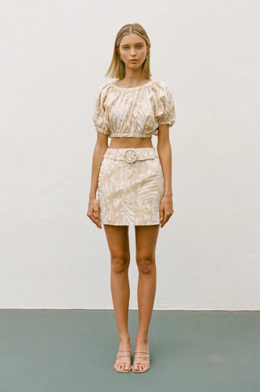 Outlet SABO Sakura Linen Skirt