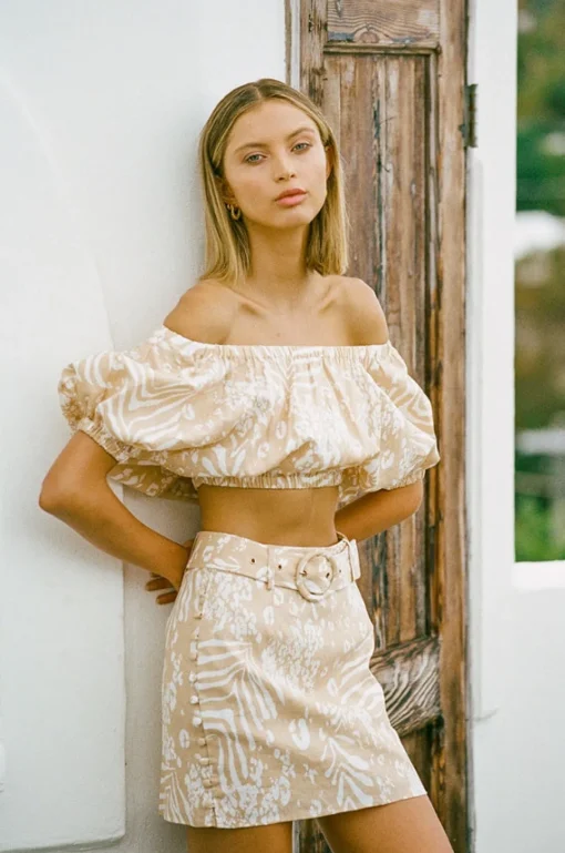 Outlet SABO Sakura Linen Skirt