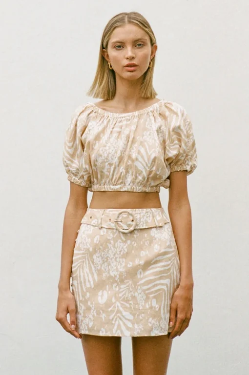 Outlet SABO Sakura Linen Skirt