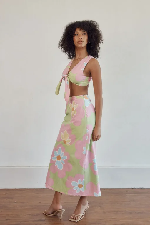 Sale SABO Samira Midi Skirt-Hana Green