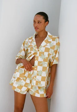 Shop SABO Seona Shorts- Checkerboard