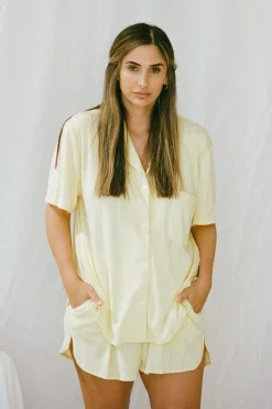 Flash Sale SABO Siesta Pj Shorts-Lemon