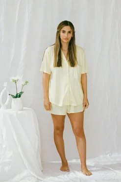 Flash Sale SABO Siesta Pj Shorts-Lemon