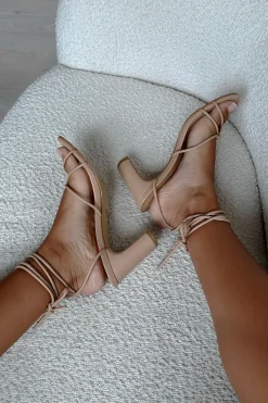 Clearance SABO Strappy Jayda Heels-Tan
