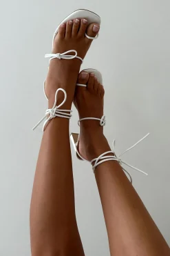 Outlet SABO Strappy Paz Heels-White