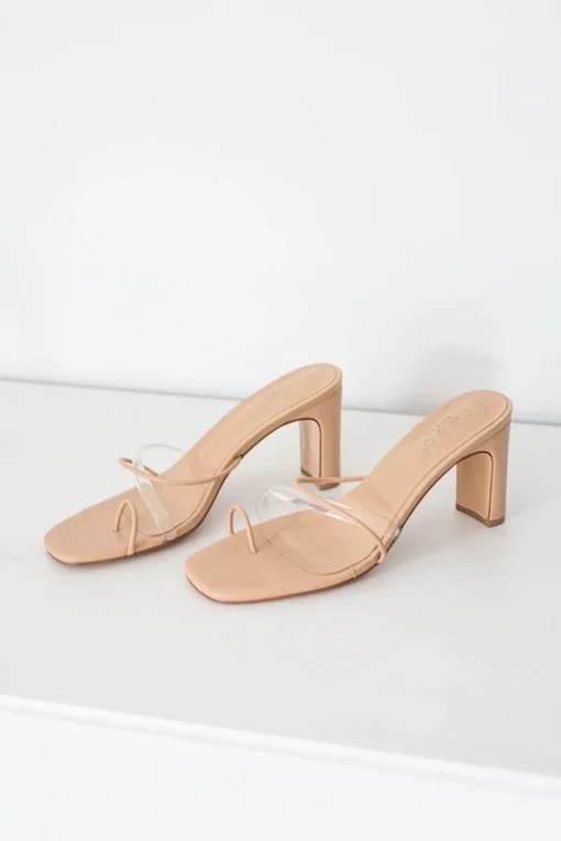 Clearance SABO Strappy Rafaela Heels-Tan