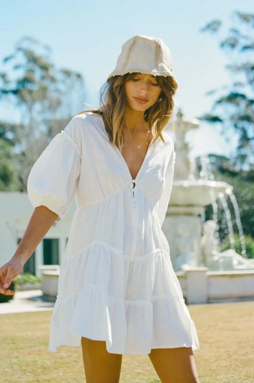 Hot SABO Tarelle Dress-White