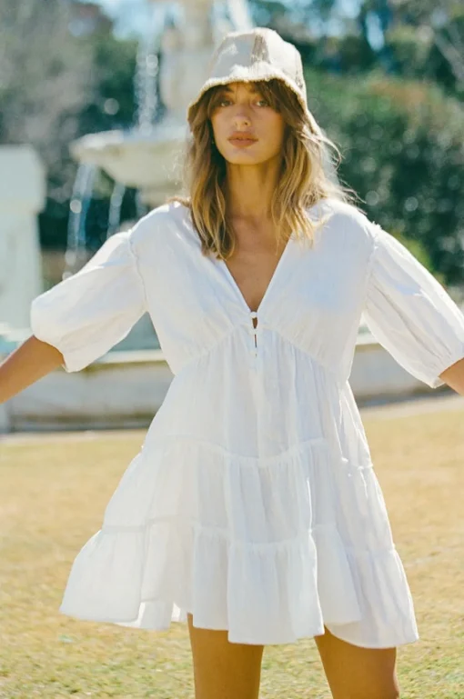 Hot SABO Tarelle Dress-White