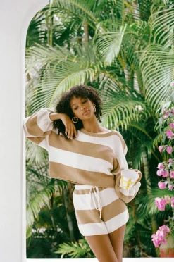 Outlet SABO Teana Knit Shorts-Tan