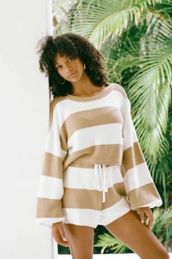 Cheap SABO Teana Knit Top-Tan