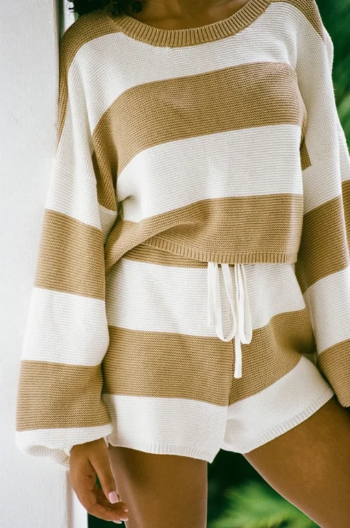 Cheap SABO Teana Knit Top-Tan