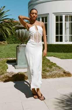 Best SABO Teyah Midi Dress-White