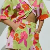 Outlet SABO Thessy Shorts-Lime Floral