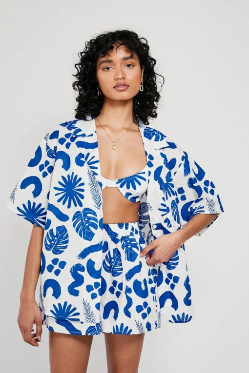 Cheap SABO Thessy Top-Blue Leaf