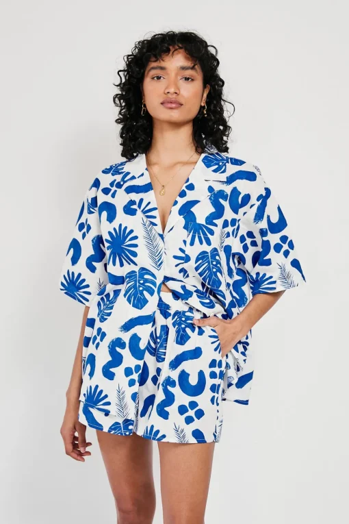 Cheap SABO Thessy Top-Blue Leaf