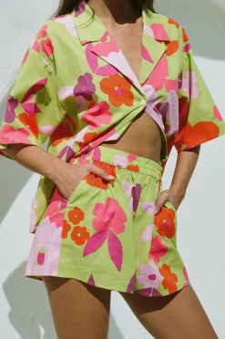 Best Sale SABO Thessy Top-Lime Floral