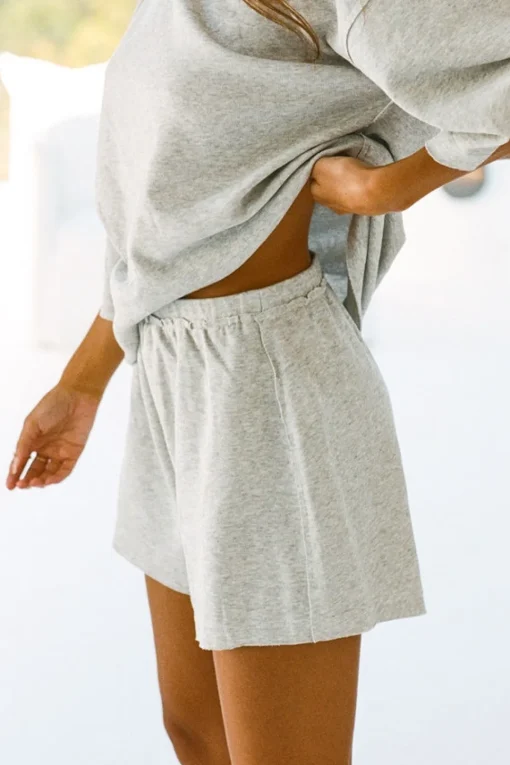 Hot SABO Wanderer Shorts-Marl Grey