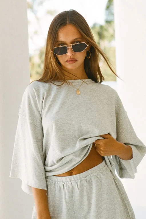 Hot SABO Wanderer Shorts-Marl Grey