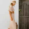 Outlet SABO West Midi Skirt-Tan