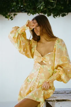 Fashion SABO Zayda Puff Dress