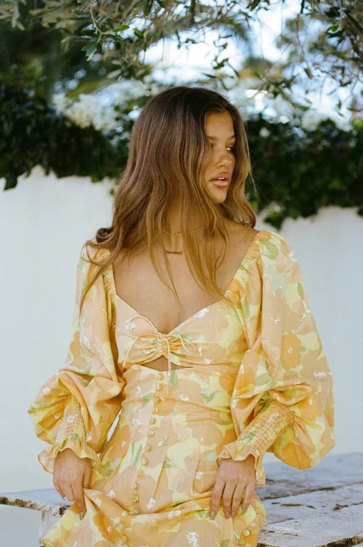 Fashion SABO Zayda Puff Dress