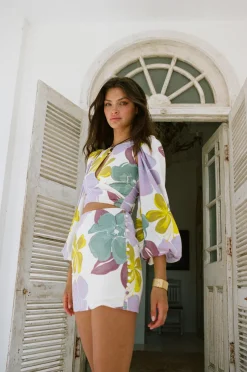 Fashion SABO Zelle Keyhole Dress