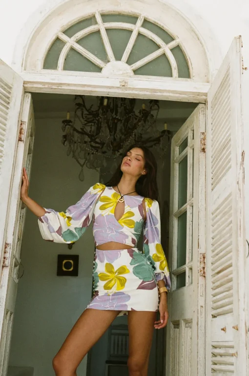 Fashion SABO Zelle Keyhole Dress
