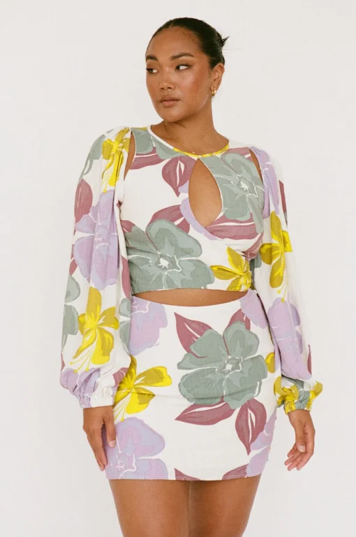 Fashion SABO Zelle Keyhole Dress